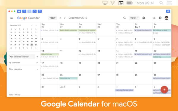 Google calendar for mac free download